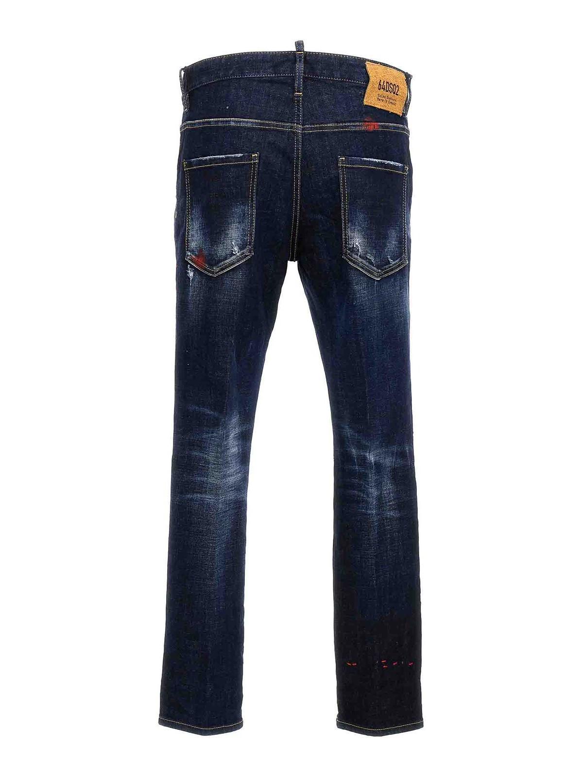 DSQUARED2 Skater Jeans In Blue Product Image