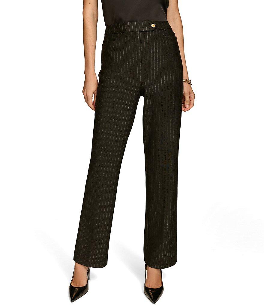 Donna Karan Novelty Pin Stripe High Rise Bootcut Pant product image