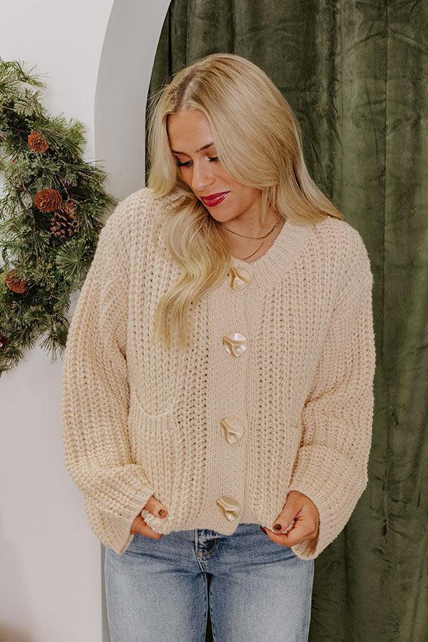 Coffee Shop Cuddles Knit Cardigan Product Image