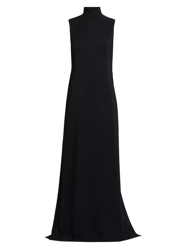 Matte Jersey & Satin Cut-Out Gown Product Image