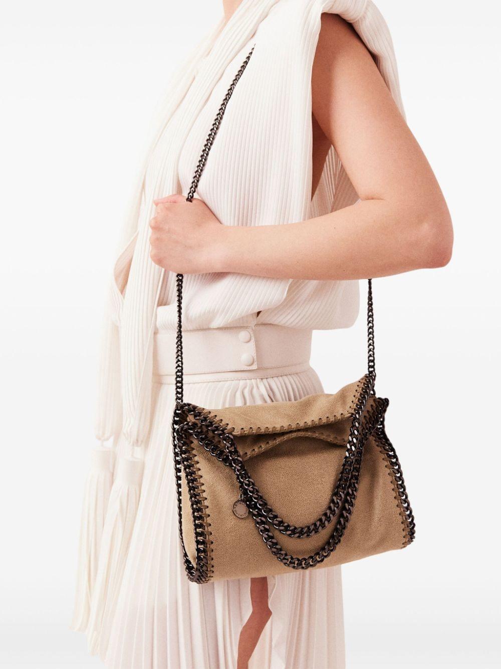 Mini Falabella Tote Bag In Brown Product Image