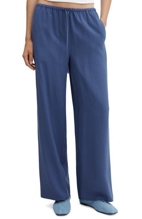 MANGO - Wideleg pants with elastic waist ecruWomen Product Image