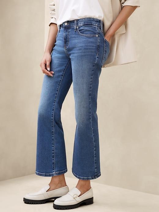 Low-Rise Bootcut Cropped Jean Product Image