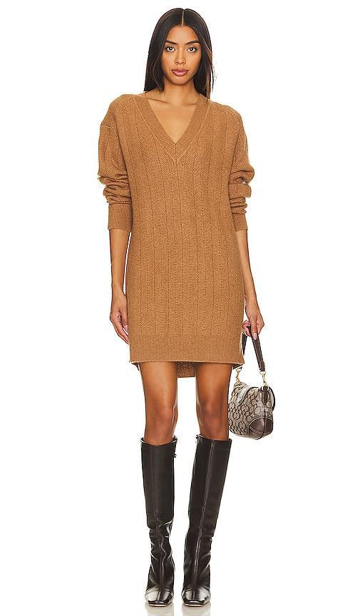 Womens Durham Herringbone-Knit Cashmere Minidress Product Image