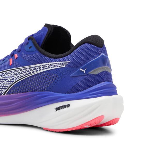 PUMA Deviate NITROâ¢ 3 Men's Running Shoes in Lapis Lazuli/Sunset Glow Product Image