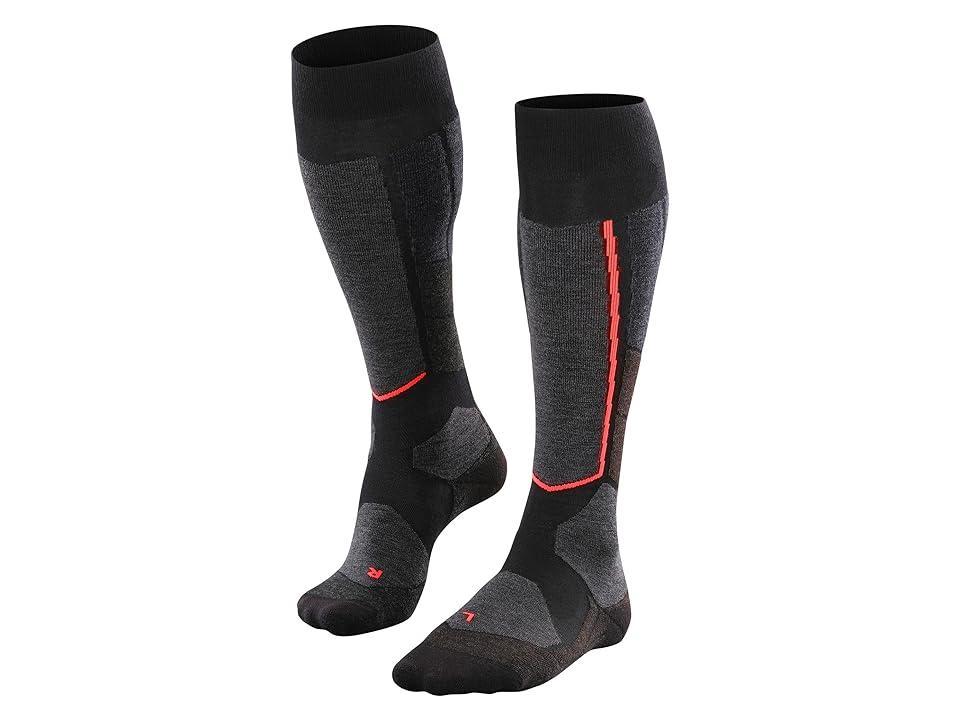 Falke ST4 Wool Ski Tour Knee High Skiing Socks 1-Pair (Black Mix) Women's Knee High Socks Shoes Product Image