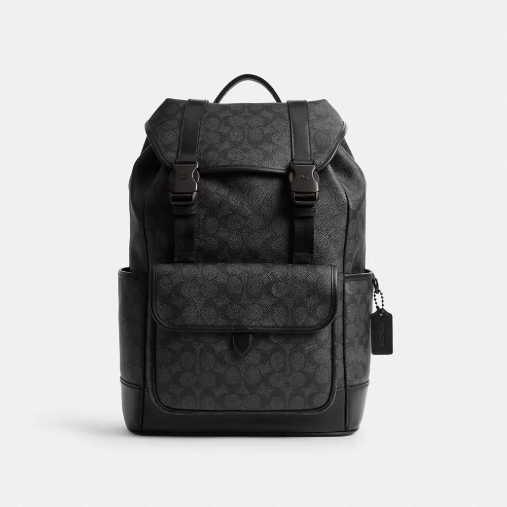 League Flap Backpack In Signature Canvas Product Image