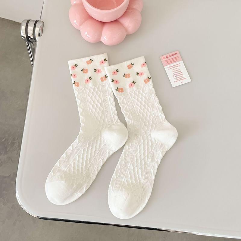 Pattern Crew Socks Product Image