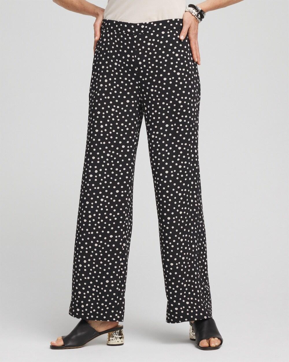 Women's Dot Soft Cropped Pants Product Image