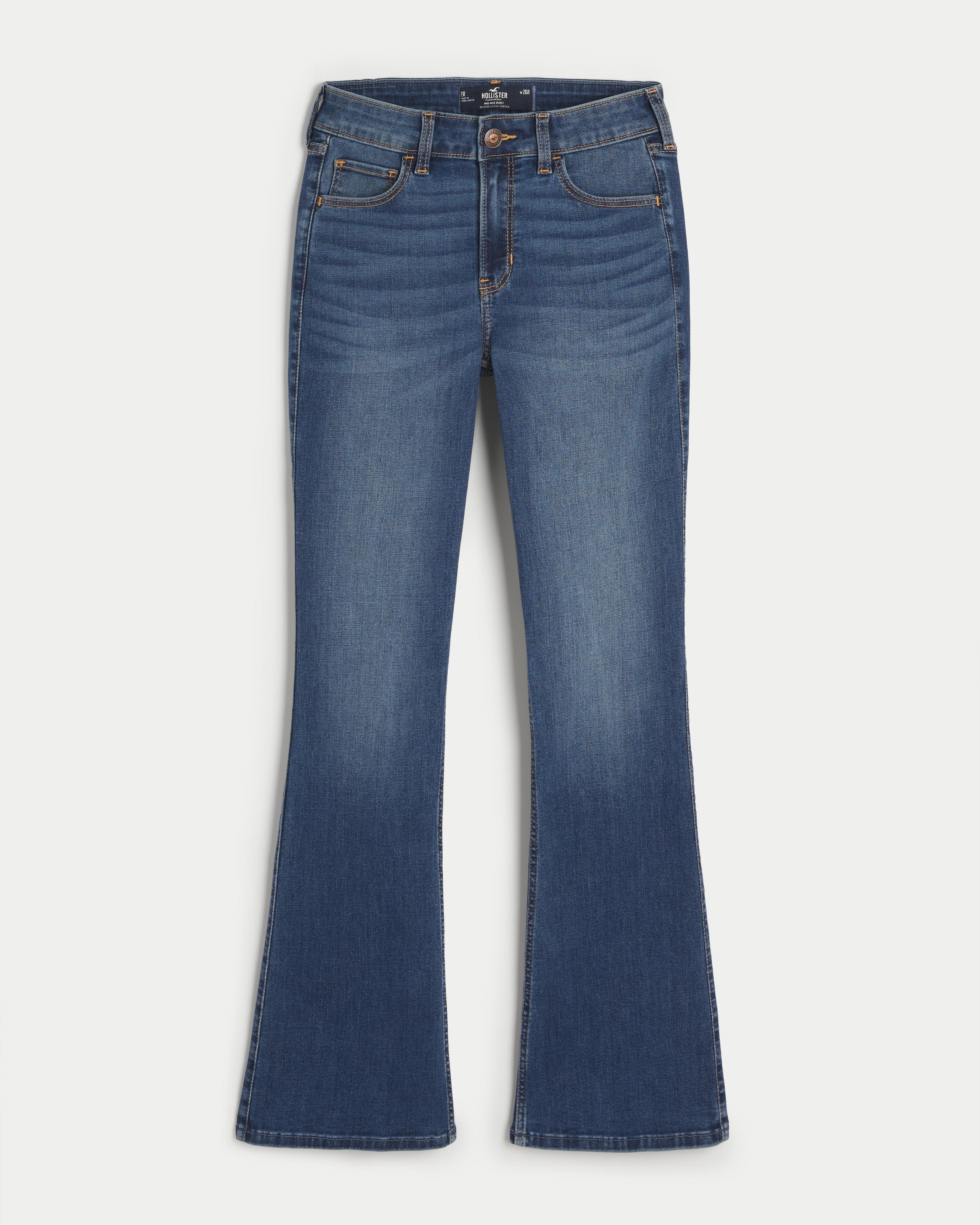 Mid-Rise Medium Wash Boot Jeans Product Image