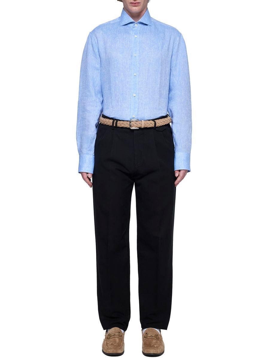 Gabardine Trousers In Black Product Image