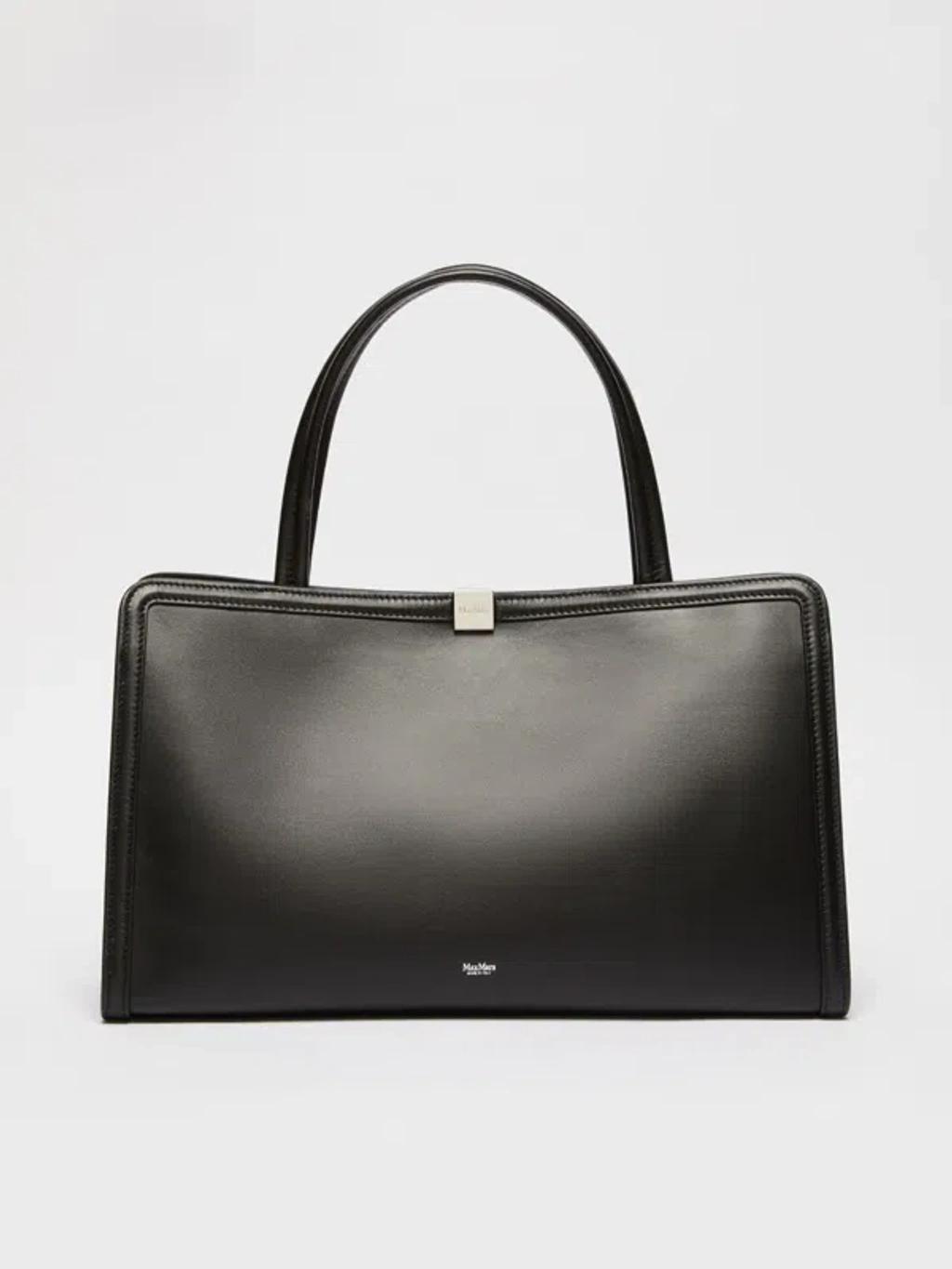 Leather Tote Bag In Black product image