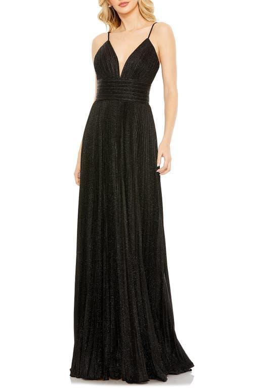 Womens Ieena Pleated Shimmer Gown Product Image