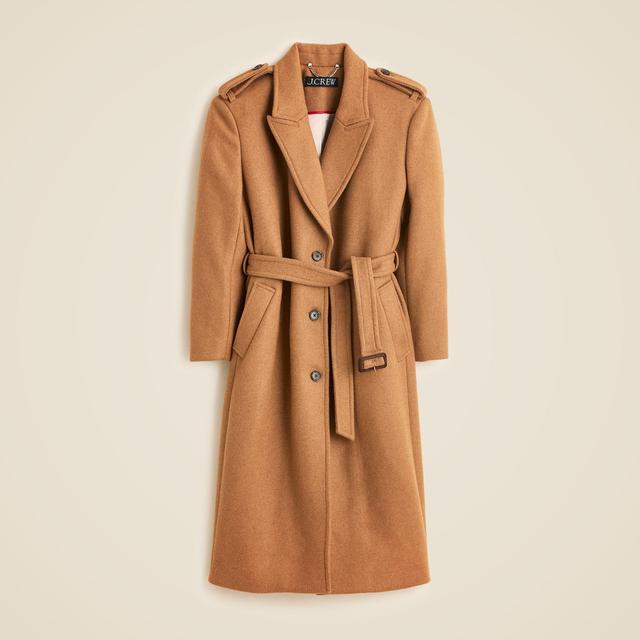 Wrap trench coat in Italian double-faced wool blend Product Image