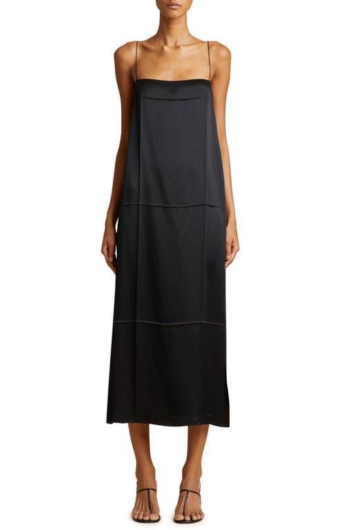 Womens Sicily Pleated Silk Midi-Dress Product Image