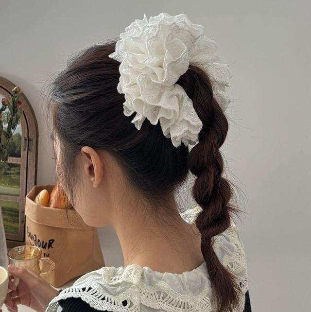 Plain Ruffle Scrunchie Product Image