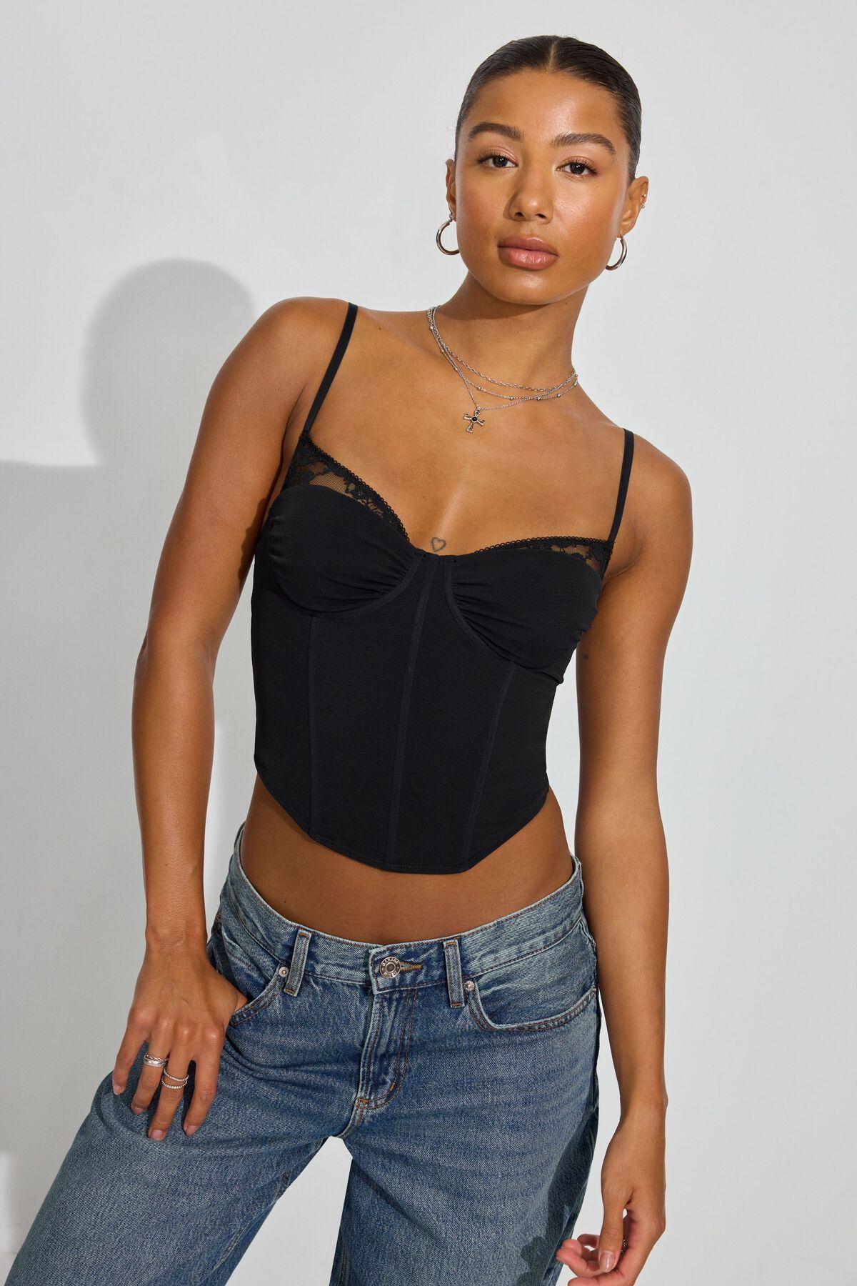 Sabrina Peek-A-Boo Bustier Top Product Image