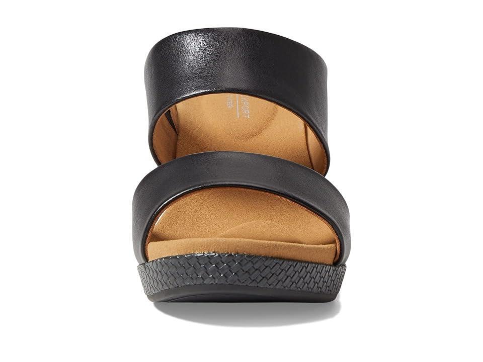 Rockport Briah II Slide (Black Leather) Women's Shoes Product Image