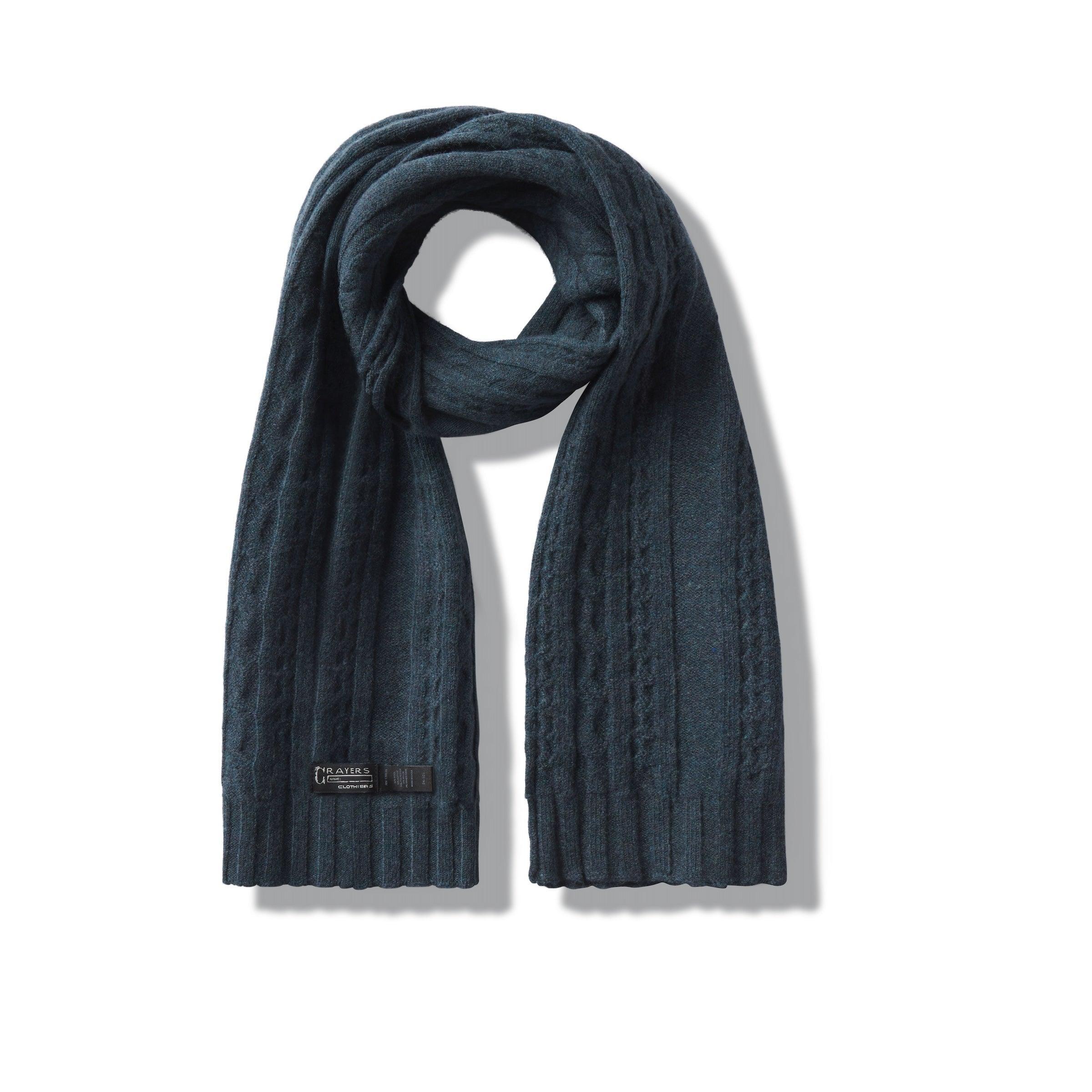 Yarmouth Cable Scarf - Navy Blue product image