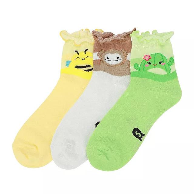 Womens Squishmallows Quarter Crew Socks 3-Pack Product Image