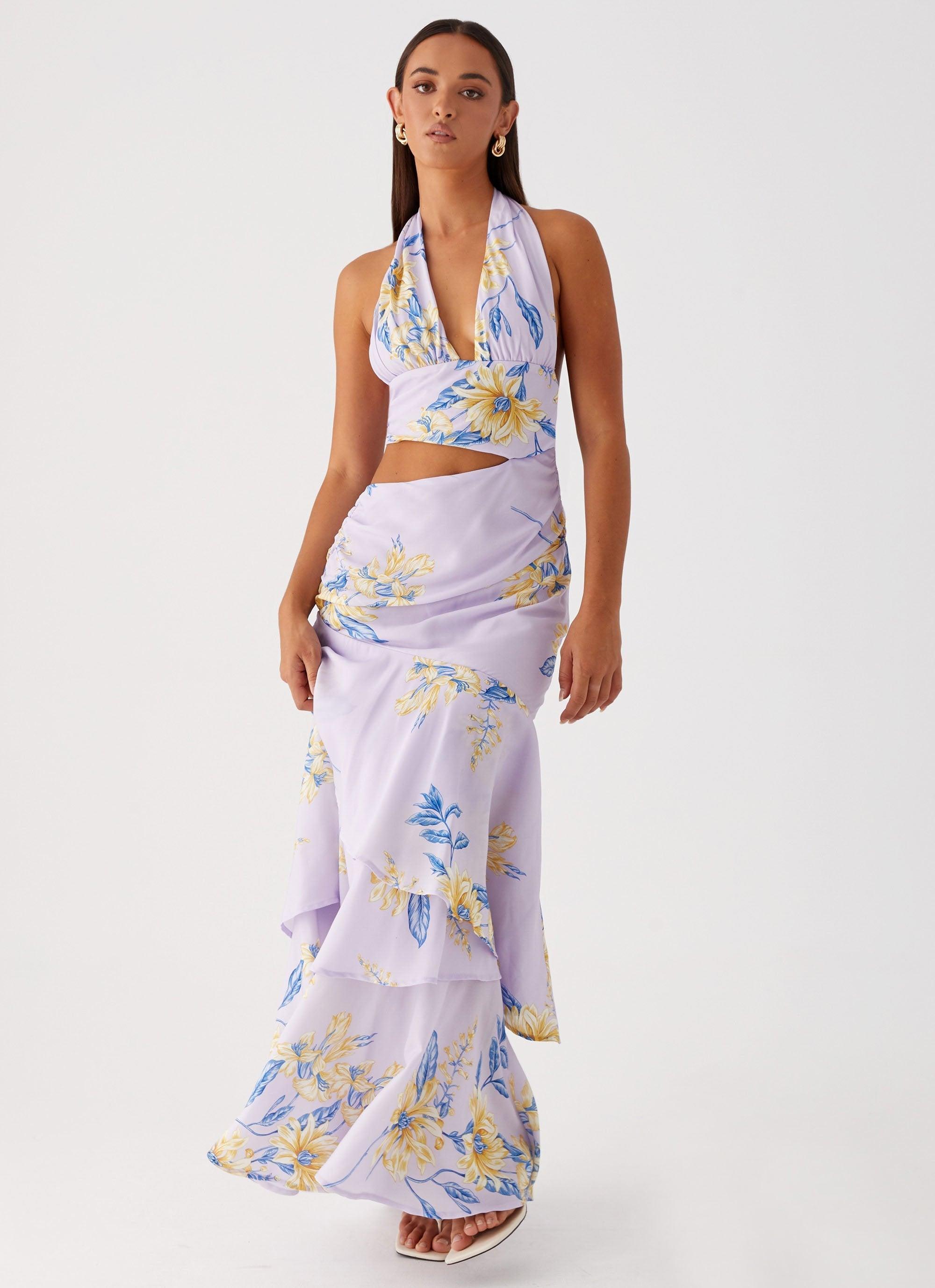 Mikayla Maxi Dress - Lavender Product Image