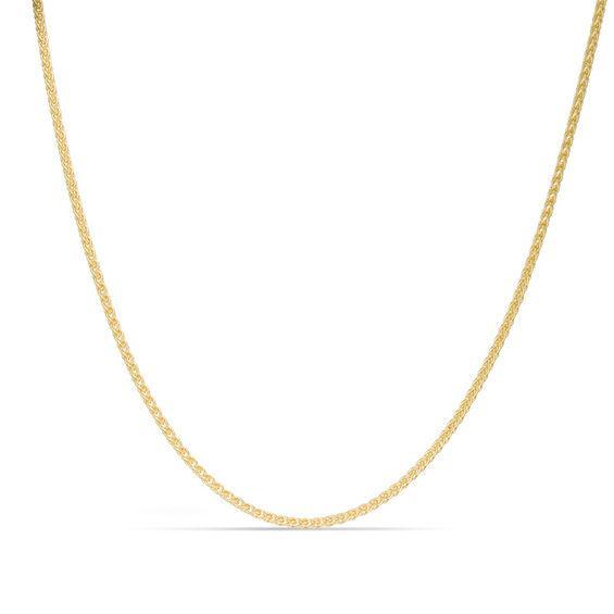 Men's 1.5mm Wheat Chain Necklace in 14K Gold - 30" Product Image