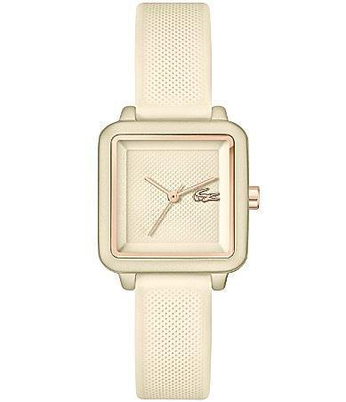 Lacoste Womens 12.12 Flow Quartz Analog Champagne Silicone Strap Watch Product Image