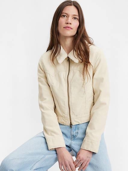 Levi's Sherpa Corduroy Trucker Jacket - Women's Product Image