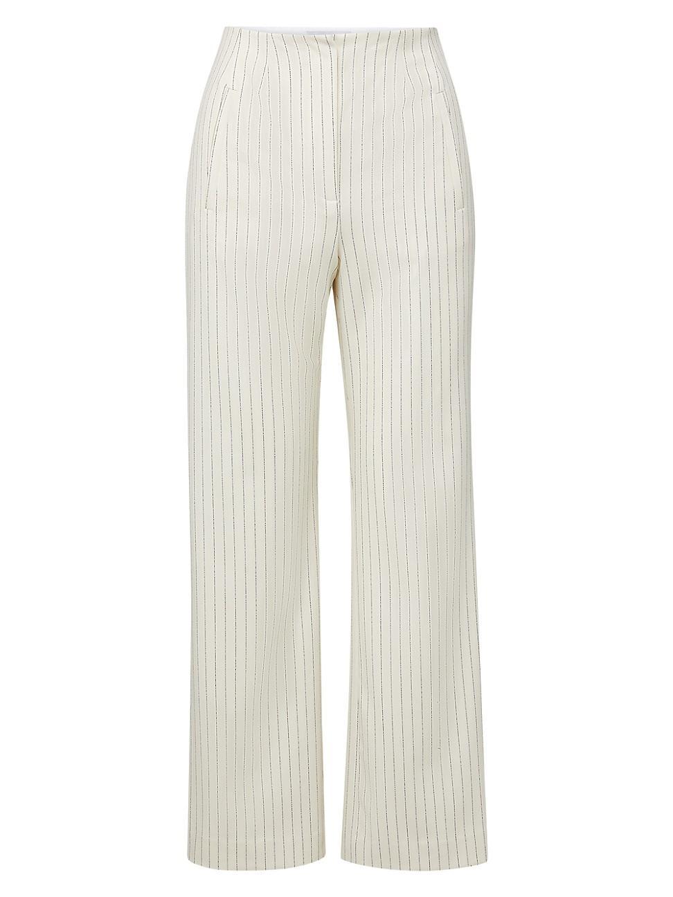 Womens Dova Pinstriped Flare Pants product image