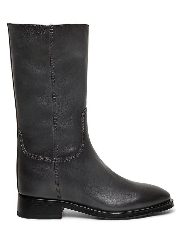 Womens Fleeces Leather Boots Product Image