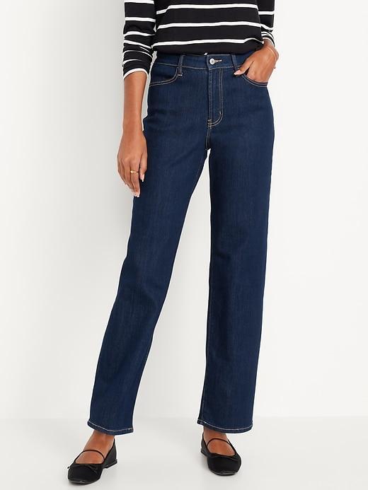 High-Waisted Wow Loose Jeans Product Image