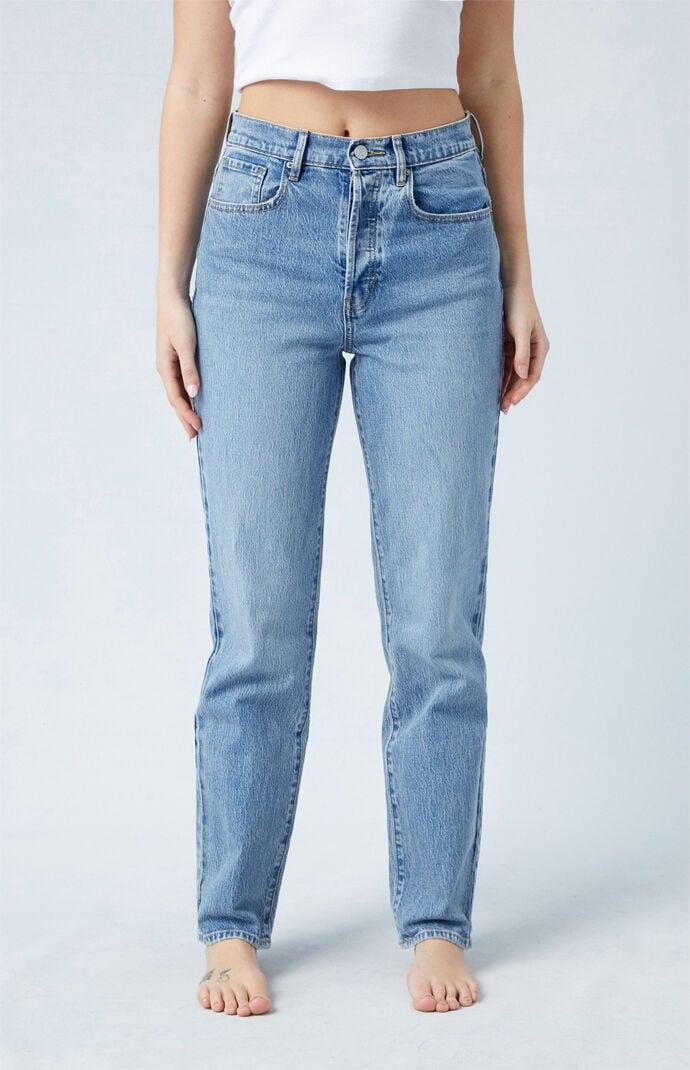 Women's Stretch Dad Jeans - Product Image