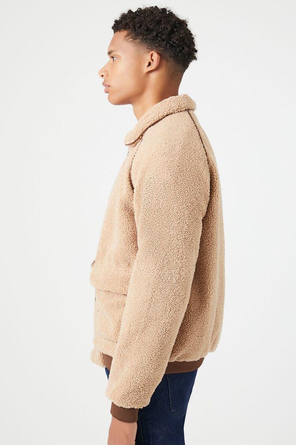 Faux Shearling Zip-Up Jacket | Forever 21 Product Image