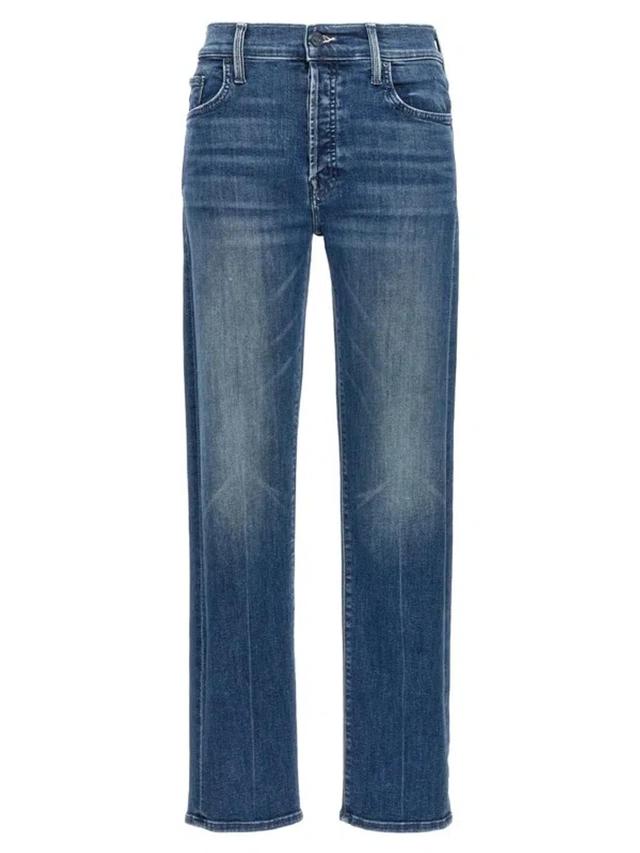 MOTHER The Mid Rise Hoker Hover Jeans In Blue Product Image