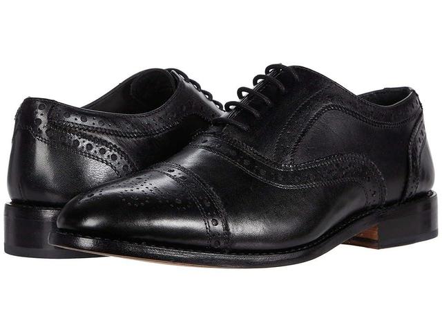 Anthony Veer Mens Ford Quarter Brogue Oxford Leather Sole Lace-Up Dress Shoe Product Image