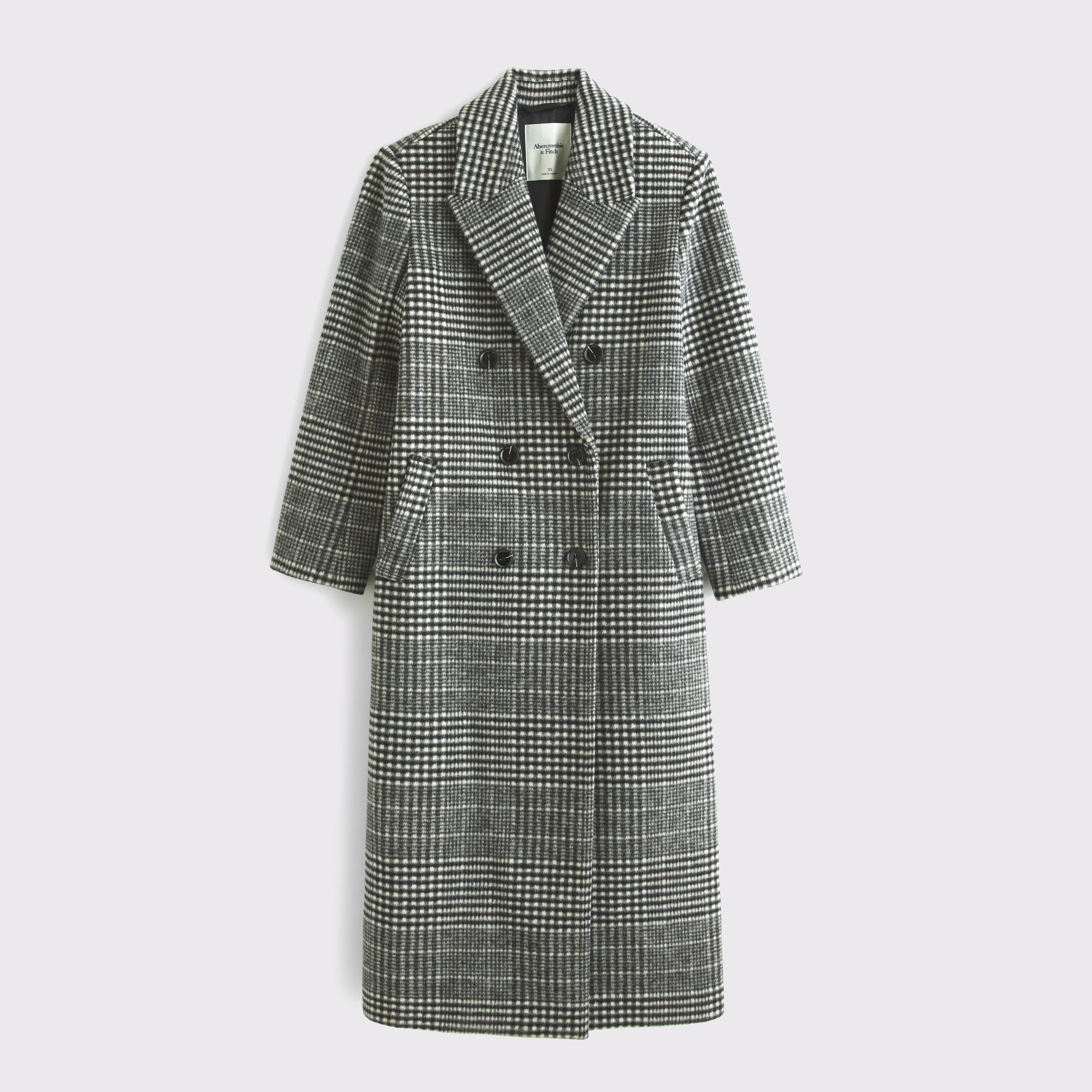 Wool-Blend Double-Breasted Coat Product Image