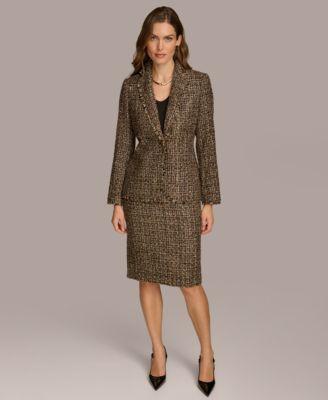 Women's Tweed Jacket & Pencil Skirt Product Image