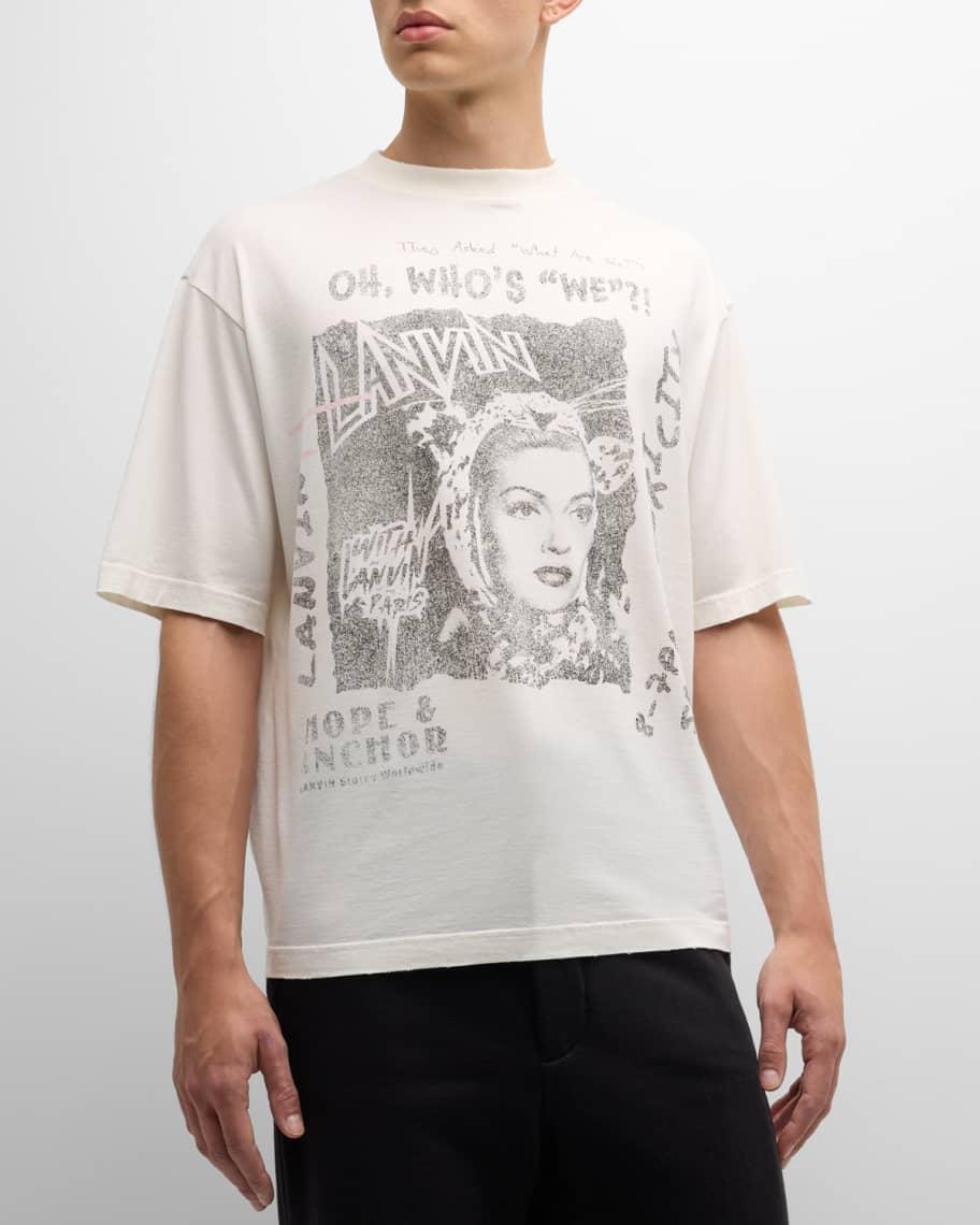 Men's Face-Print T-Shirt Product Image