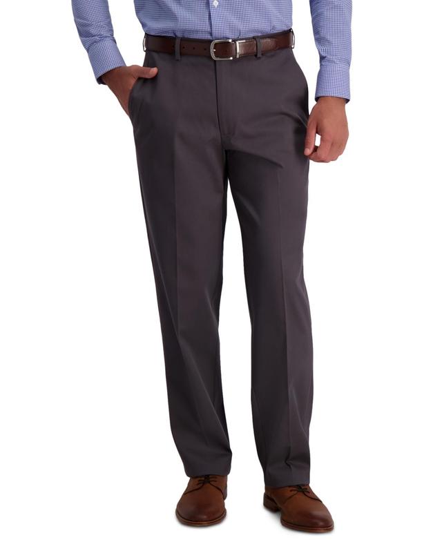 Haggar Mens Iron Free Premium Khaki Classic-Fit Flat-Front Pant Product Image