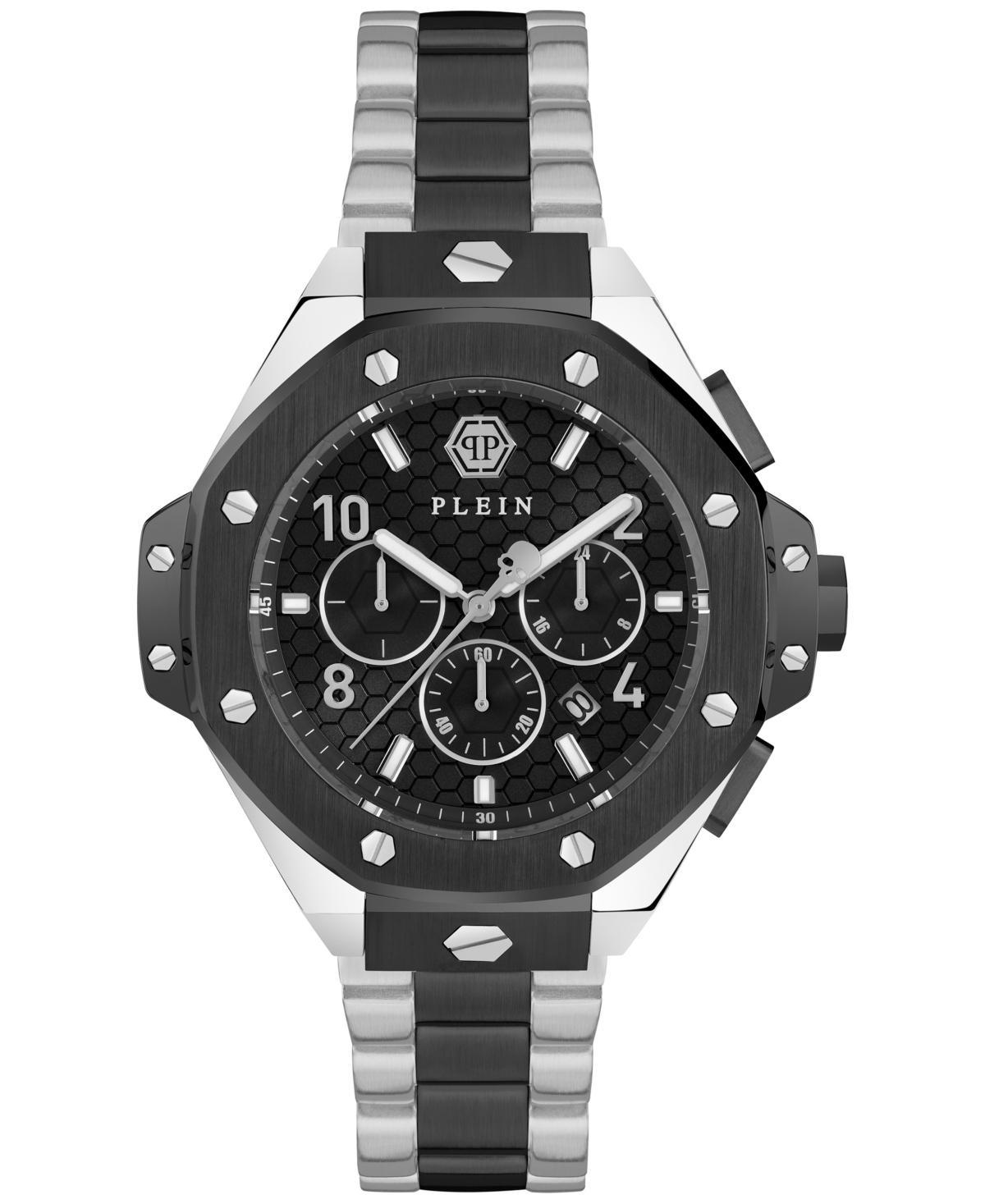 Philipp Plein Mens Chronograph Two-Tone Stainless Steel Bracelet Watch 46mm - Two Tone Product Image