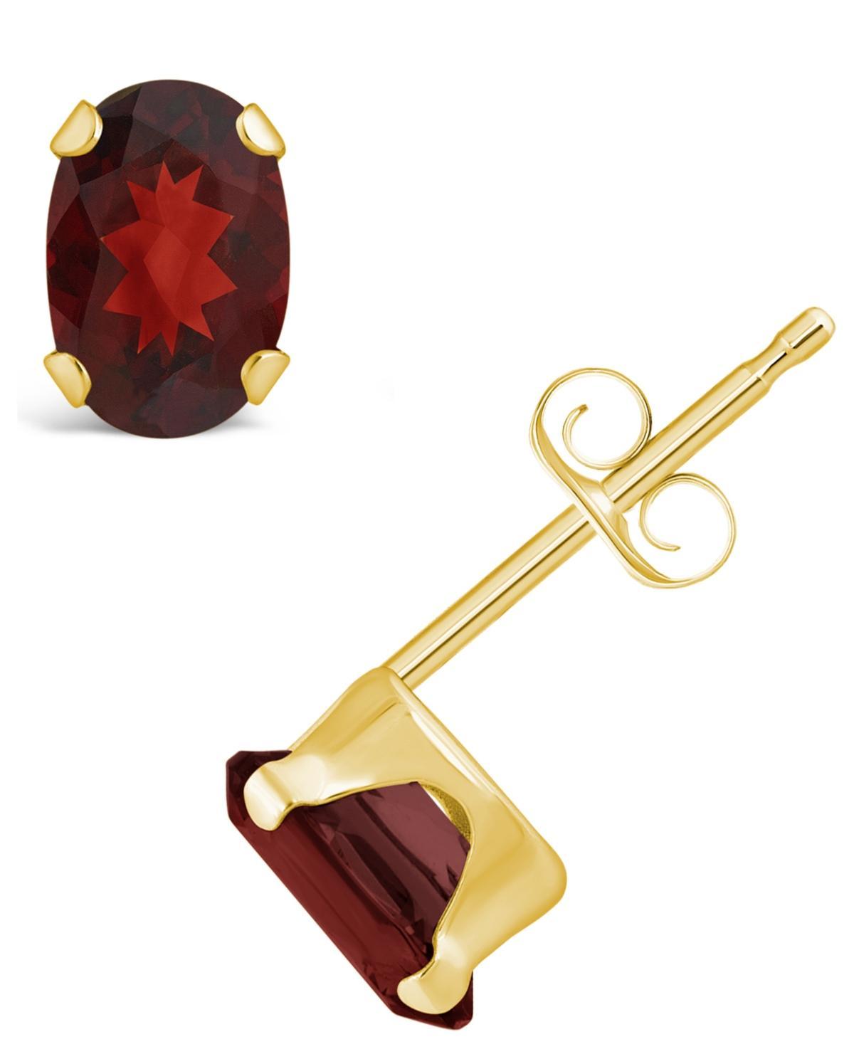 Macys Gemstone Stud Earrings in 10k Yellow Gold Product Image