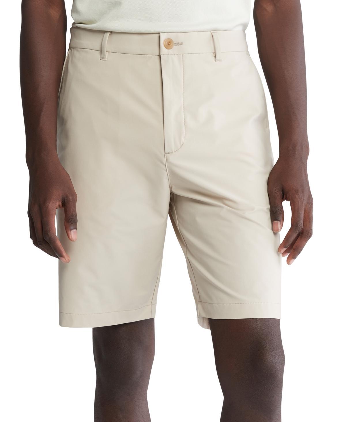 Calvin Klein Mens Slim Fit Refined Stretch Flat Front 9 Performance Shorts Product Image