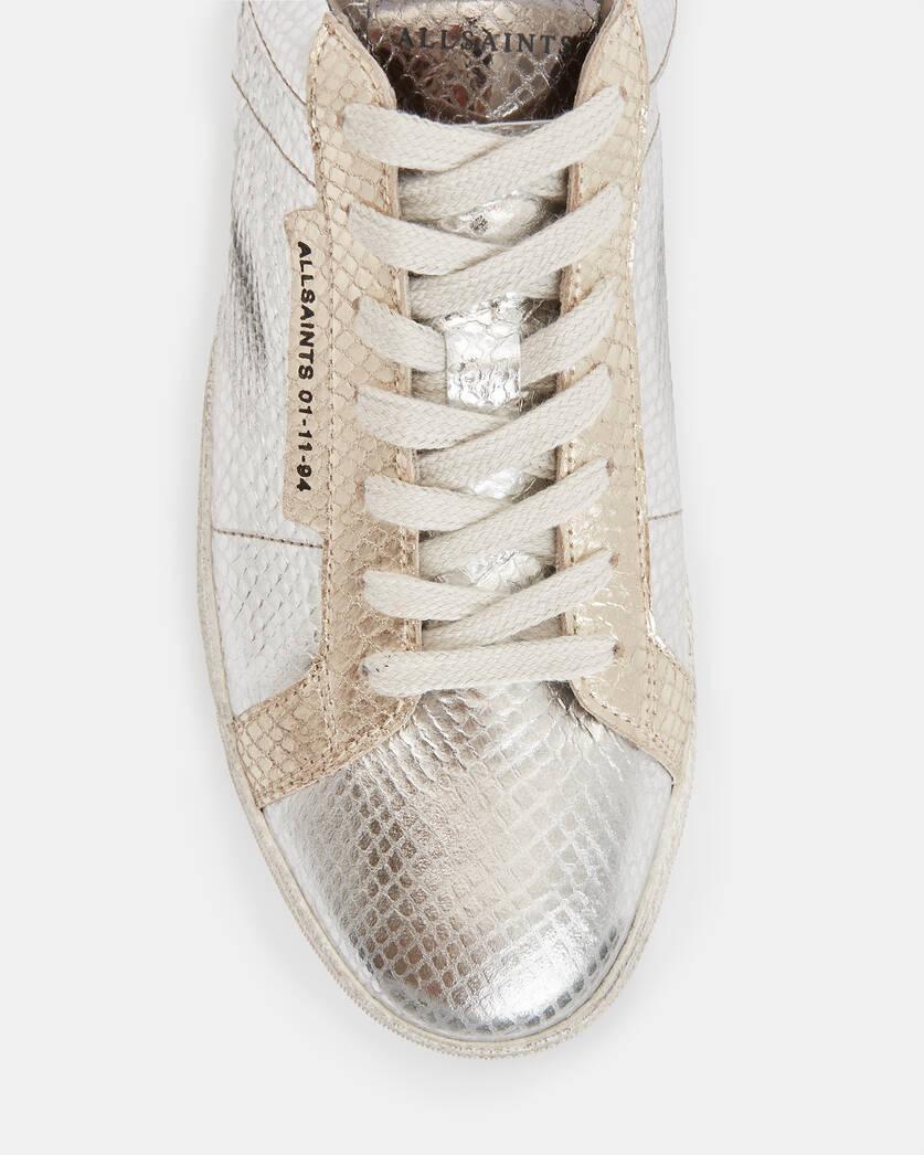 Sheer Leather Low Top Sneakers Product Image