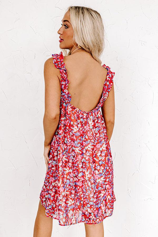 Stick Around Floral Shift Dress Product Image