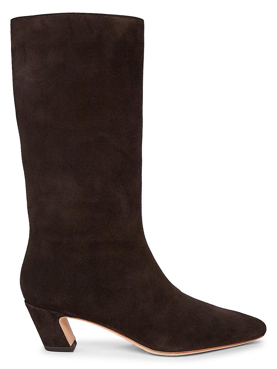 Womens Cleo Suede Curved-Heel Boots Product Image