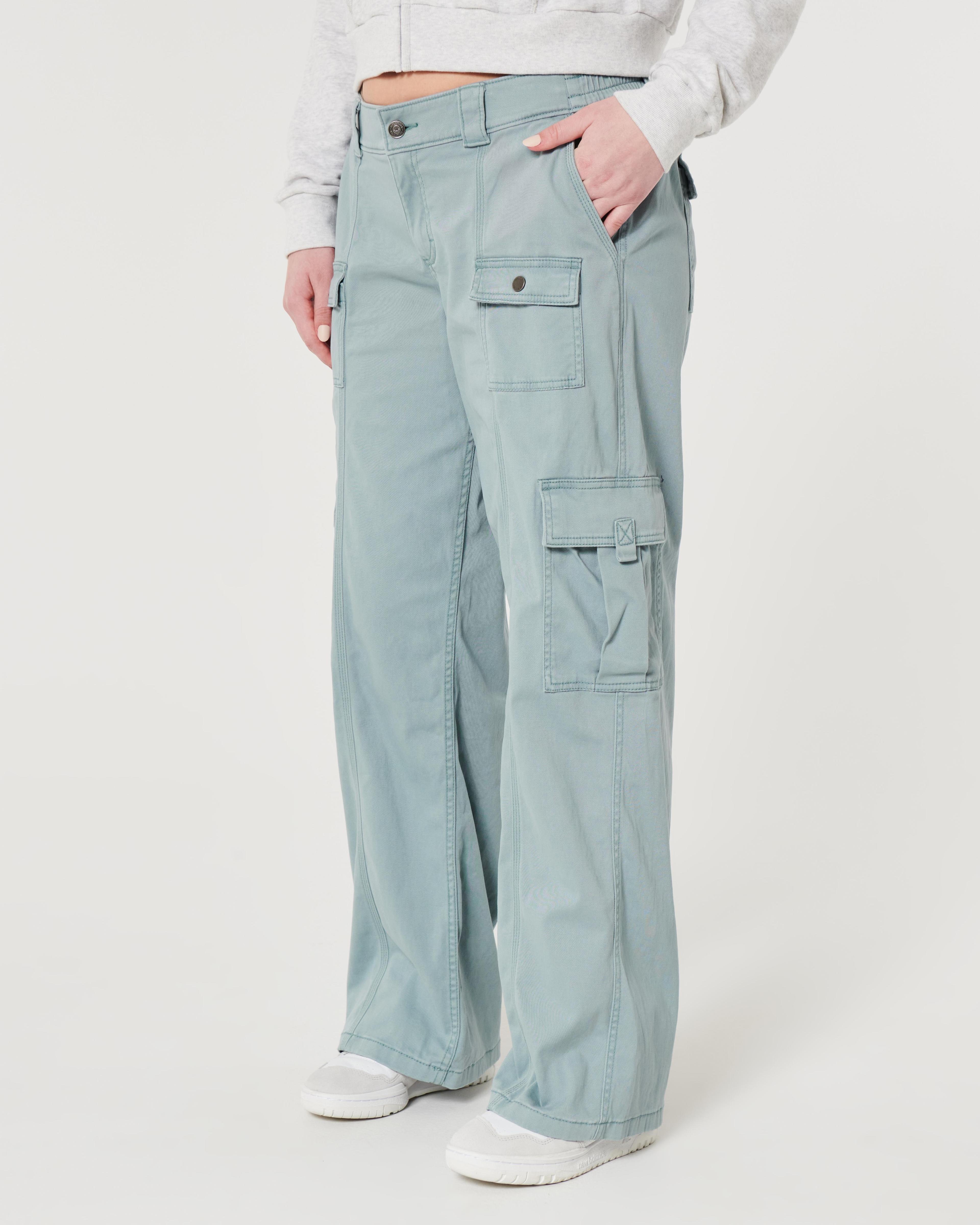 Low-Rise 4-Pocket Cargo Baggy Pants Product Image