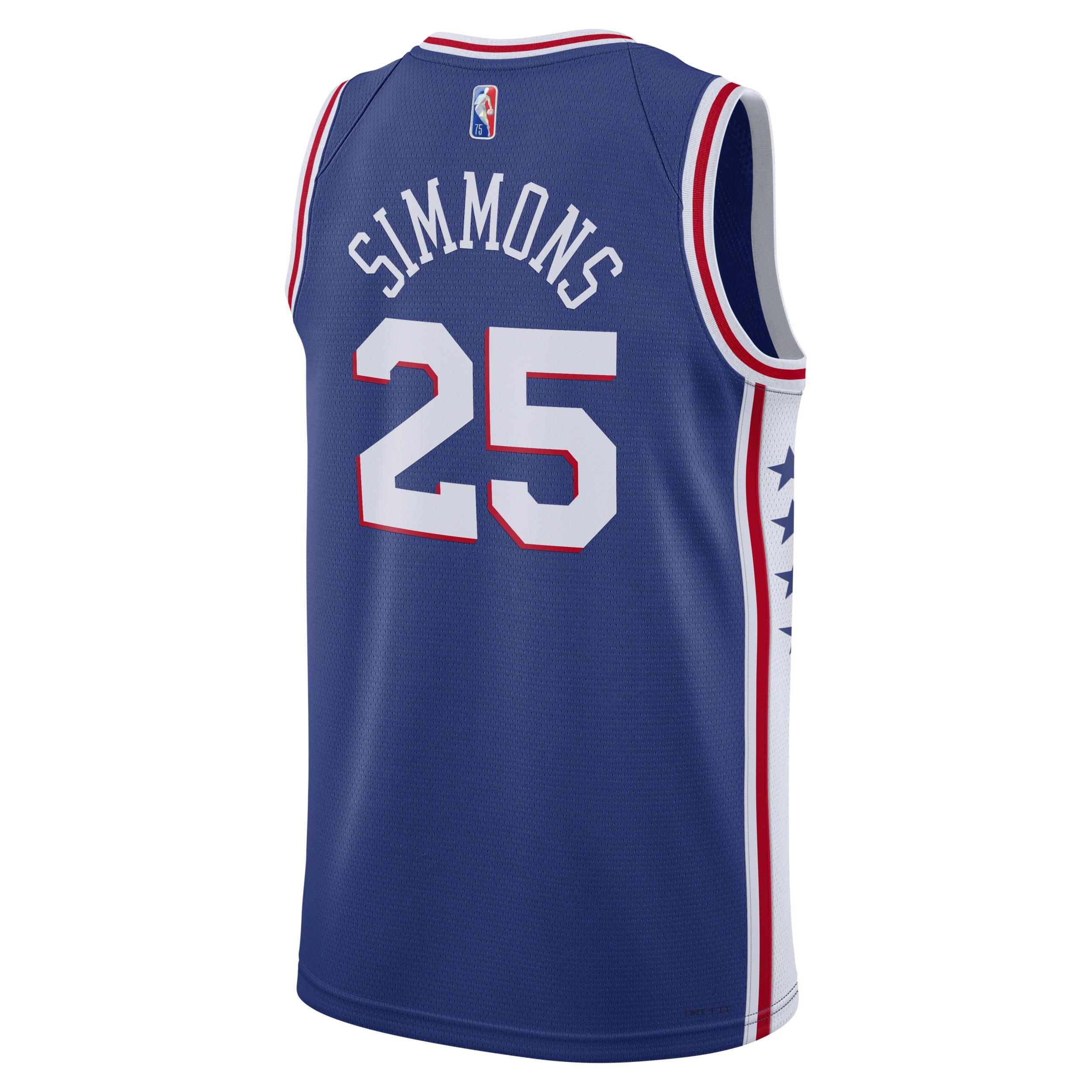 Philadelphia 76ers Diamond Icon Edition Nike Mens Dri-FIT NBA Swingman Jersey Product Image