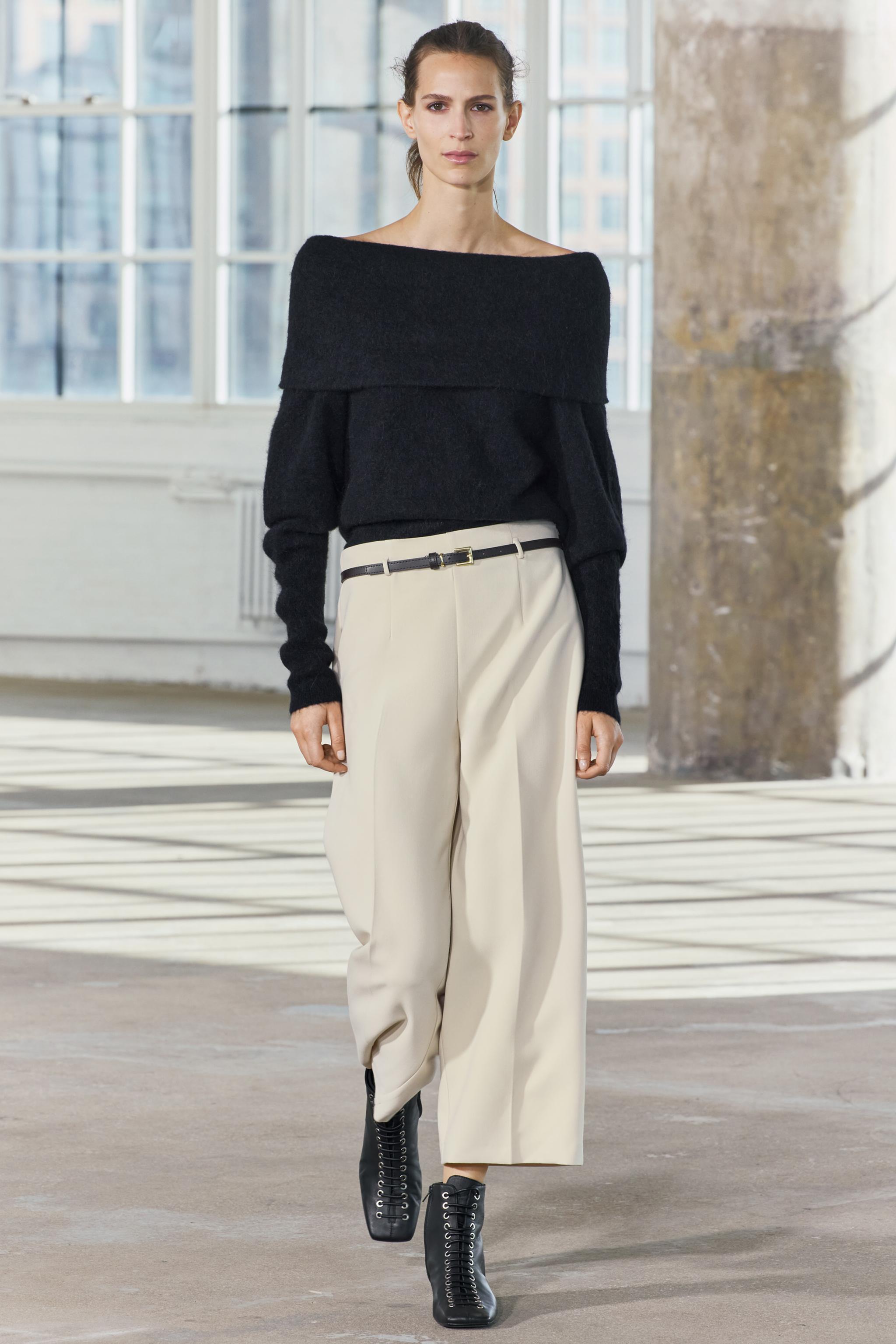 BELTED CULOTTE PANTS ZW COLLECTION Product Image