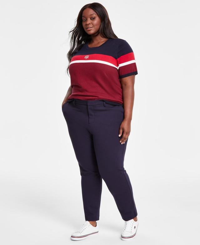 Tommy Hilfiger Plus Size Ponte Straight Leg Pants Product Image