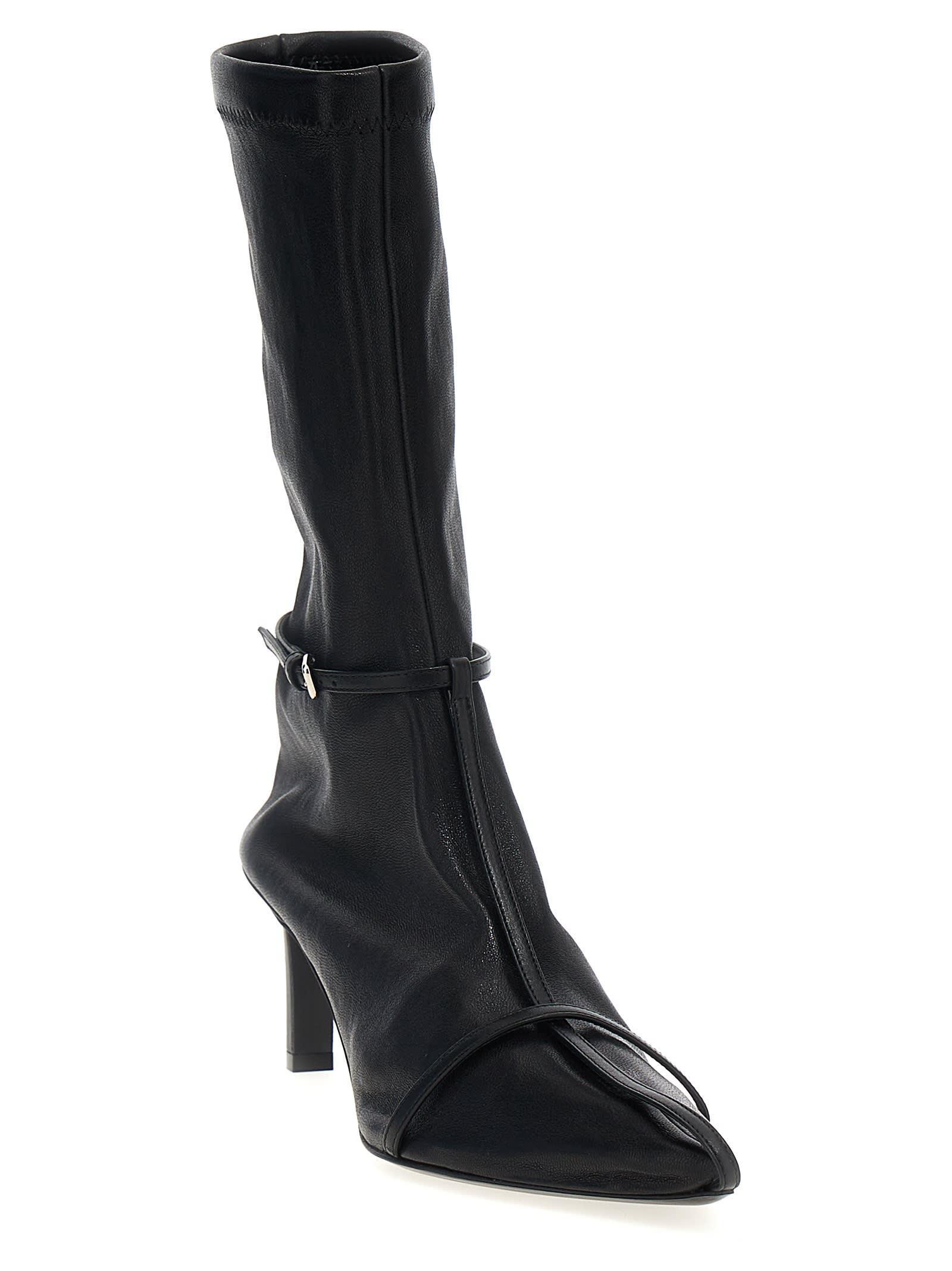 Pointed Ankle Boots In Black Product Image